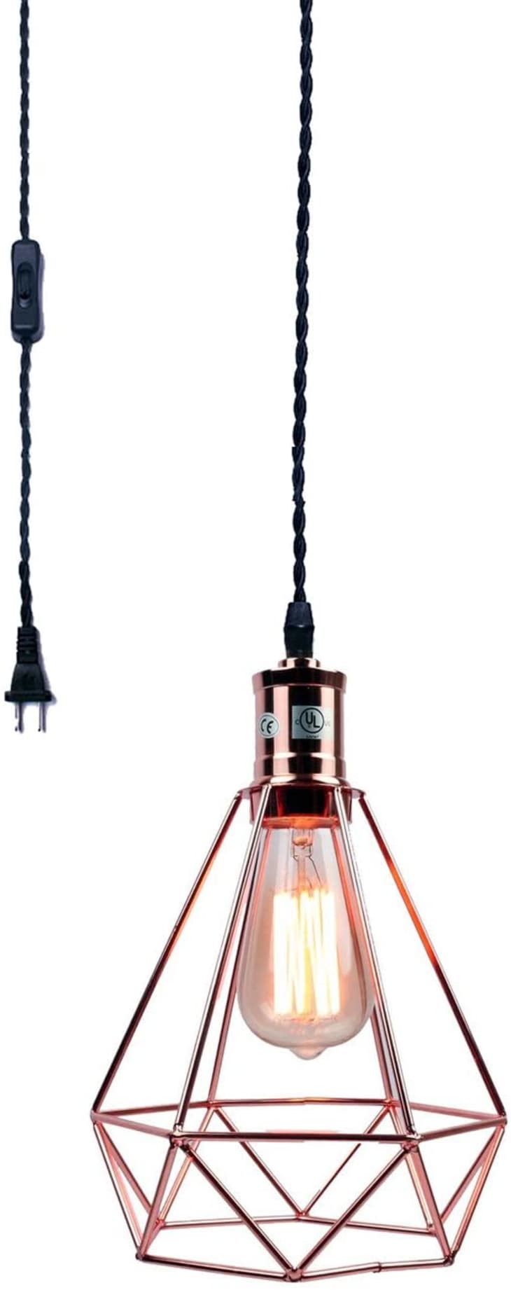 These Amazon Plug In Pendant Lights Saved My Dark Living Room